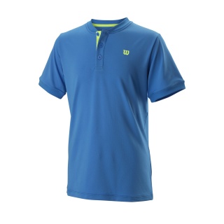 Wilson Tennis-Tshirt UWII Henley blau Jungen
